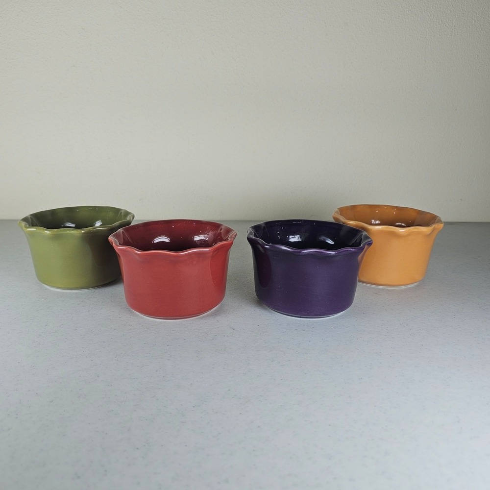 Great Gatherings  4 Multicolor Ramekins  3‎ 1/2 Inches Dessert Cups NH3-1042